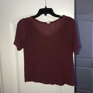 Burgundy Short Sleeve Shirt
